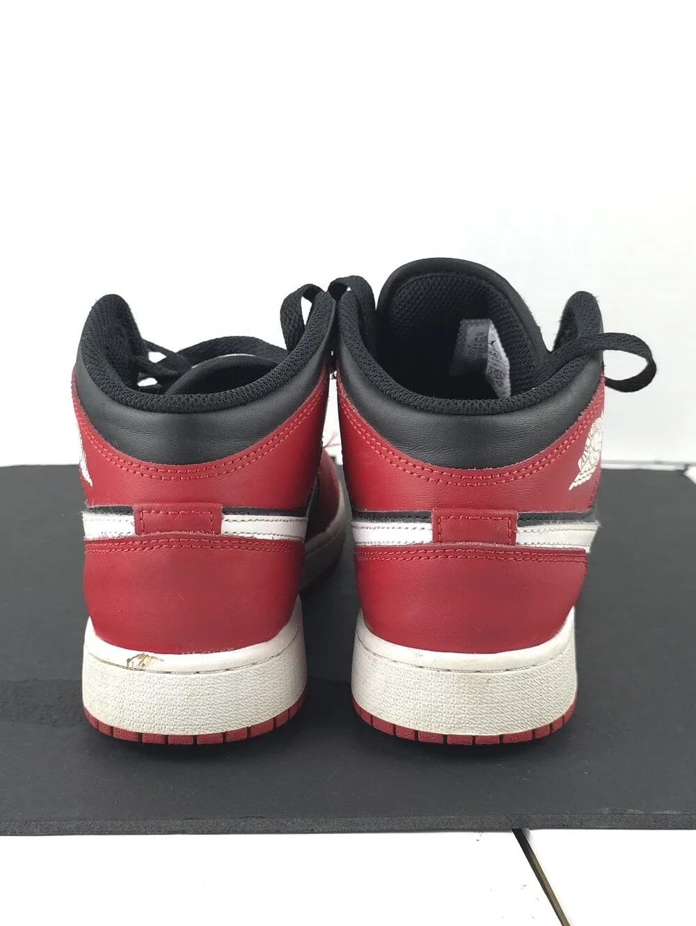 Nike Air Jordan 1 Mid GS Size 4.5Y Gym Red Black White Sneakers DQ8423-061